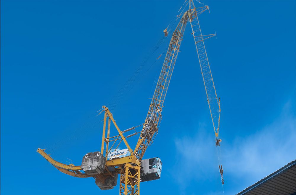 La Cobra Crane, flèche articulée